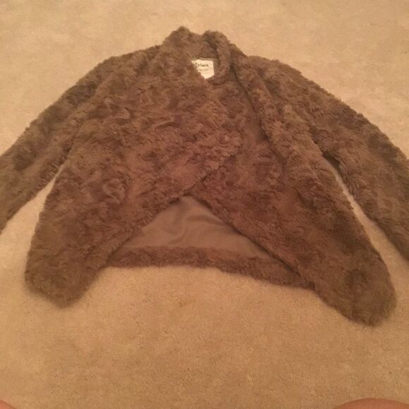 Dylan Cozy Teddy Jacket in Brown - Picture 3 of 6